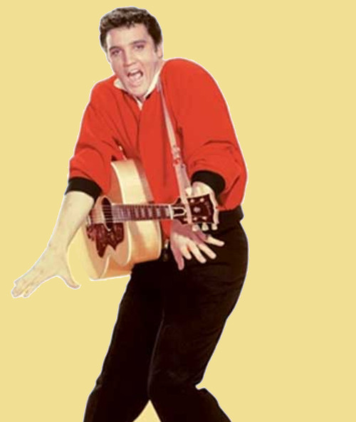 Elvis Presley et sa guitare